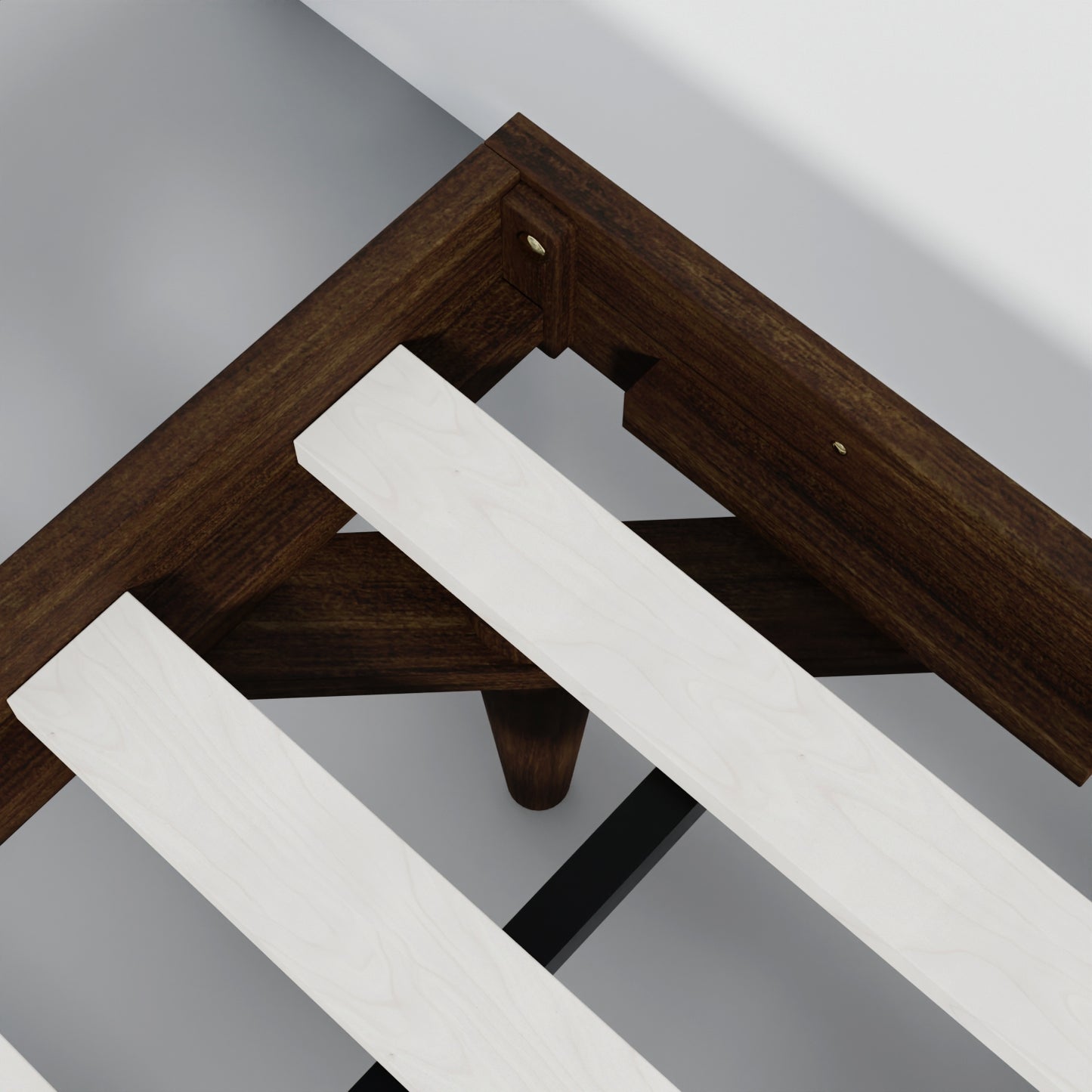 ComfIQ HavenWood Modern Solid Wood Platform Bed with Optional Adjustable Headboard with Cushion