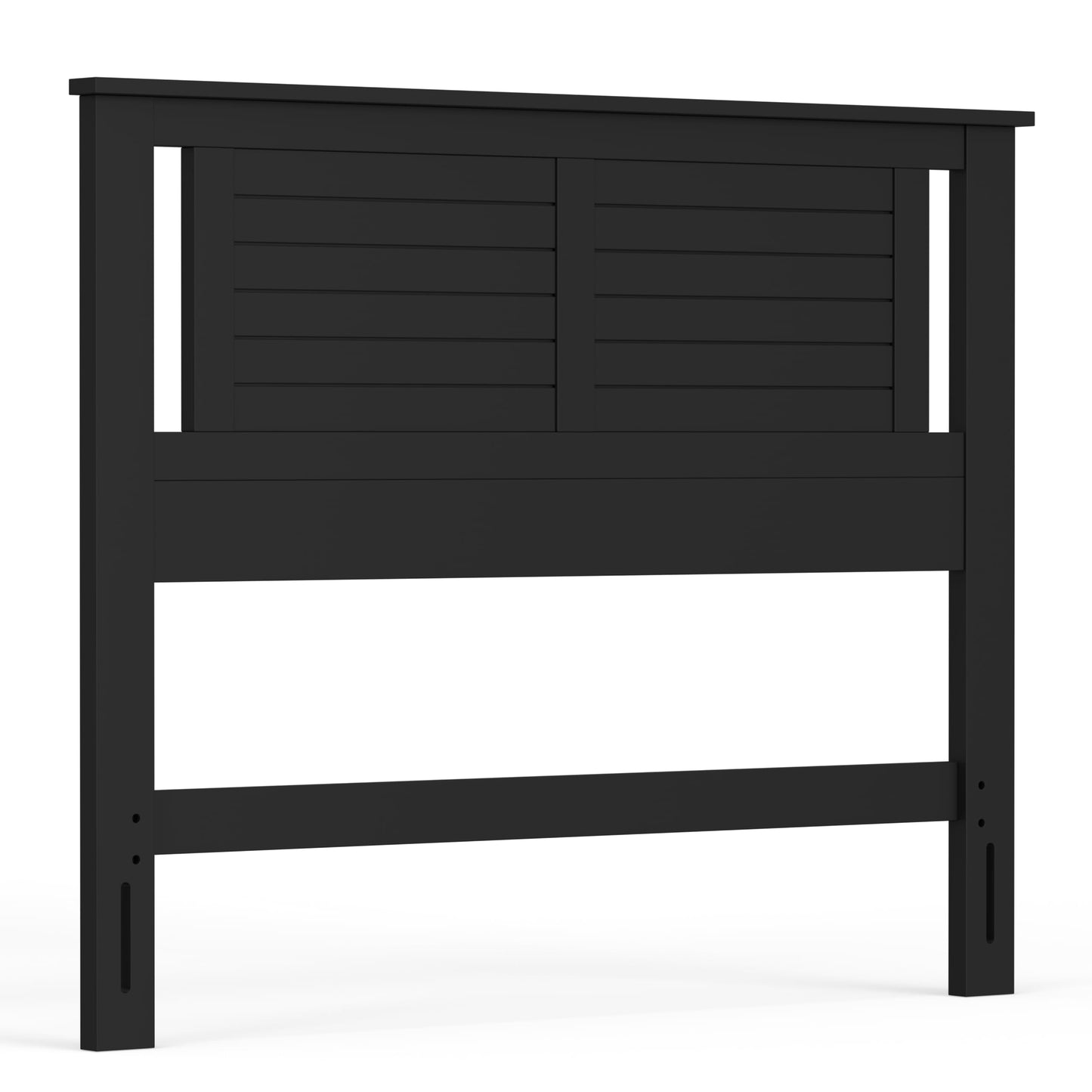 ComfIQ Serene Solid Wood Modern Farmhouse Panel Headboard with Horizontal Scoring
