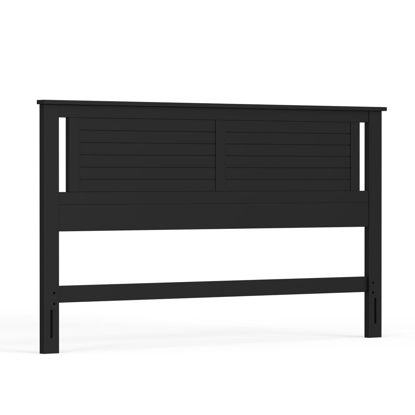 ComfIQ Serene Solid Wood Modern Farmhouse Panel Headboard with Horizontal Scoring