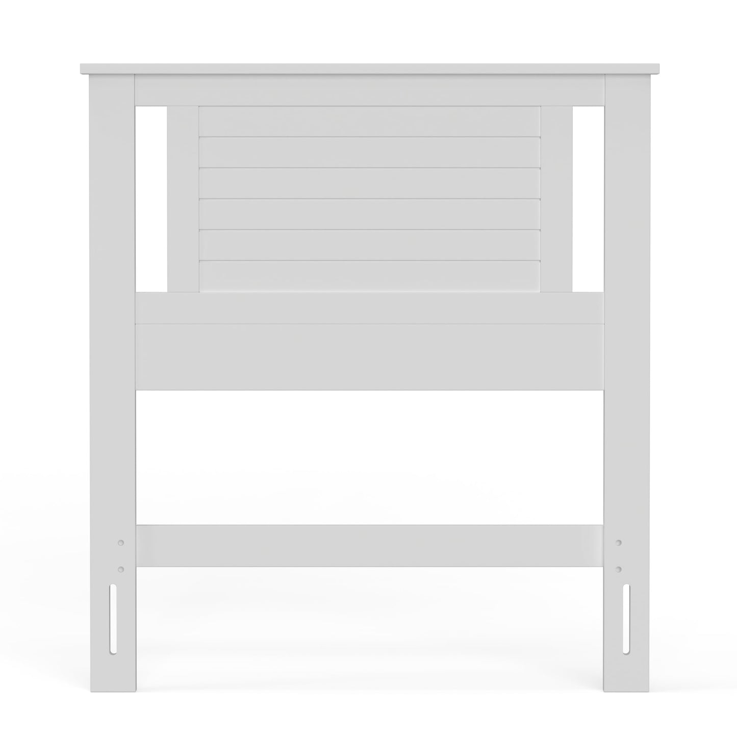 ComfIQ Serene Solid Wood Modern Farmhouse Panel Headboard with Horizontal Scoring