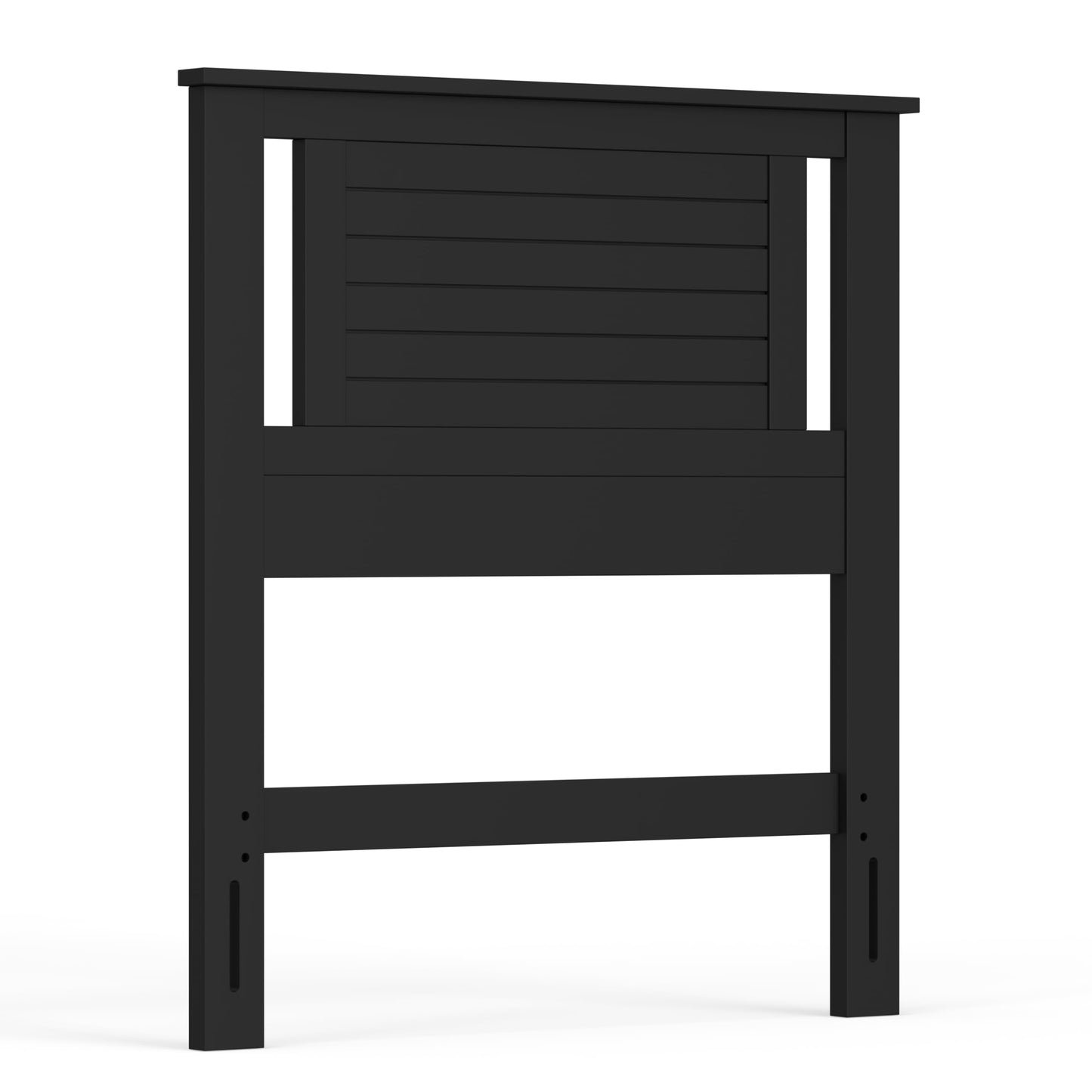 ComfIQ Serene Solid Wood Modern Farmhouse Panel Headboard with Horizontal Scoring