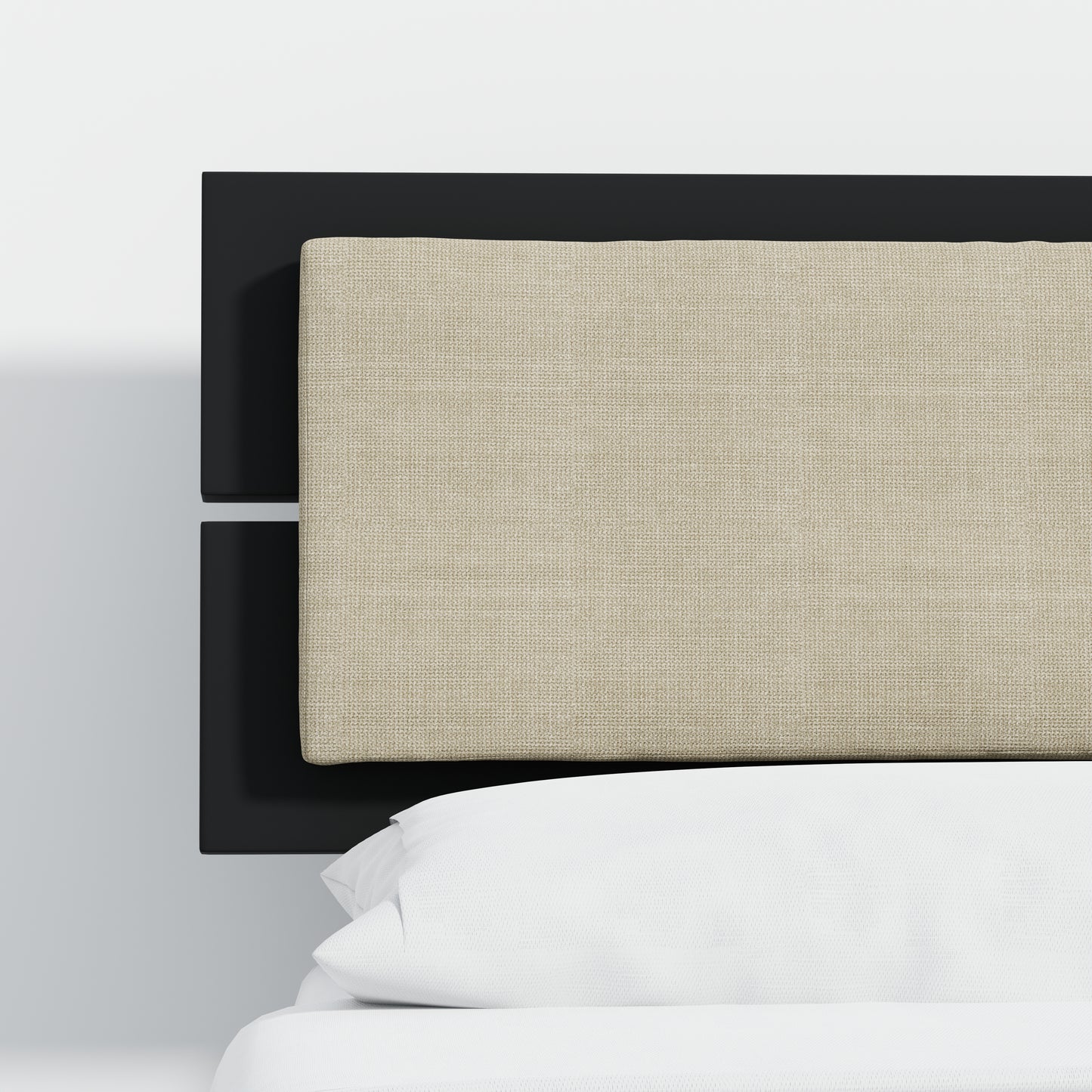 ComfIQ HavenWood Modern Solid Wood Platform Bed with Optional Adjustable Headboard with Cushion