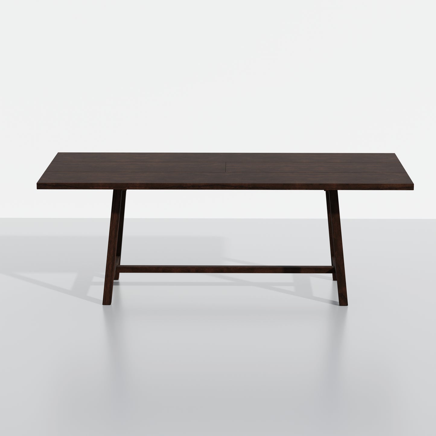 ComfIQ Harthwell 84-Inch Modern Farmhouse Dining Table - Solid Rubberwood with Solid Ash Veneer, Seats 8, Easy Assembly, Rustic Wood Kitchen & Dining Room Table