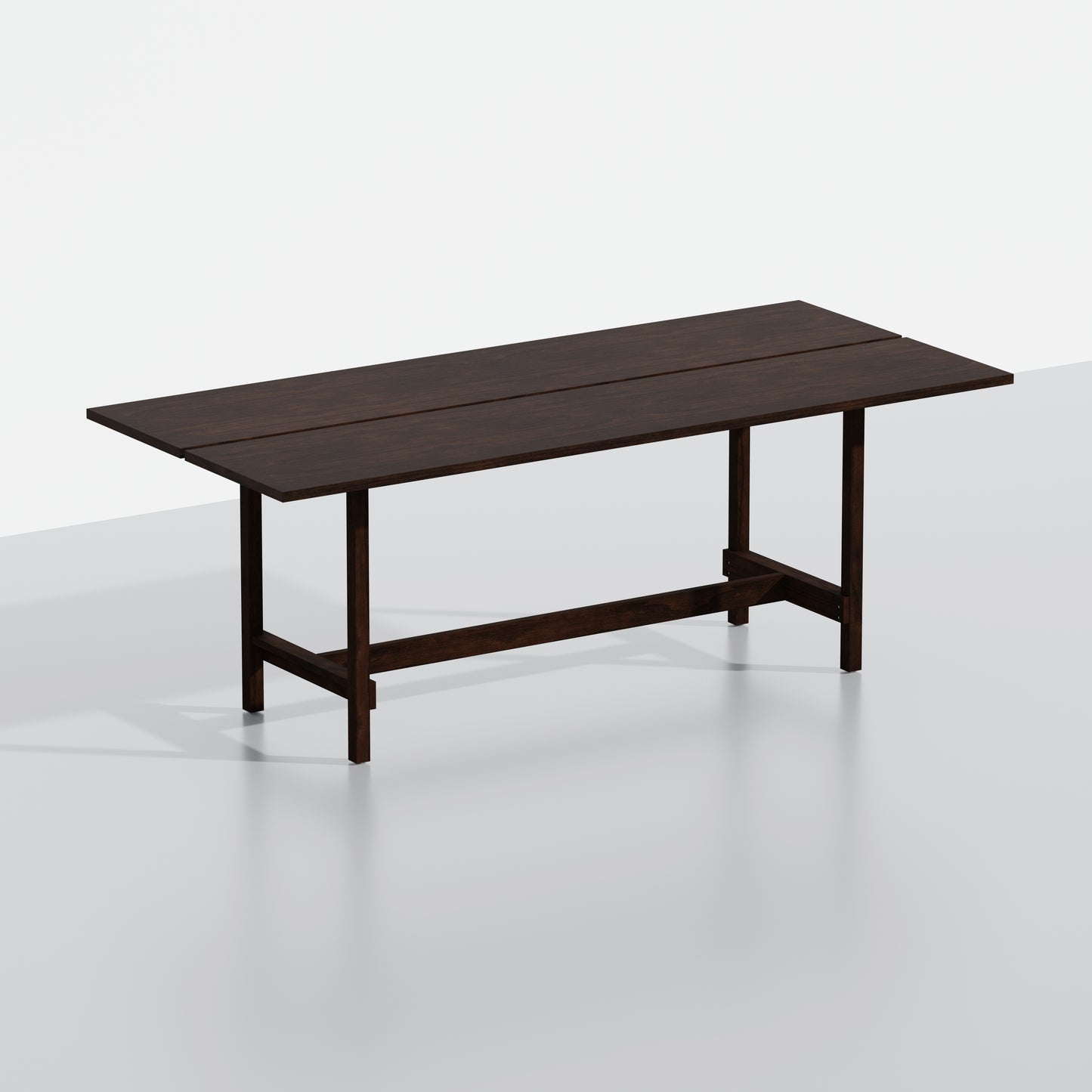 ComfIQ 84" Japandi Split-Top Wood Dining Table