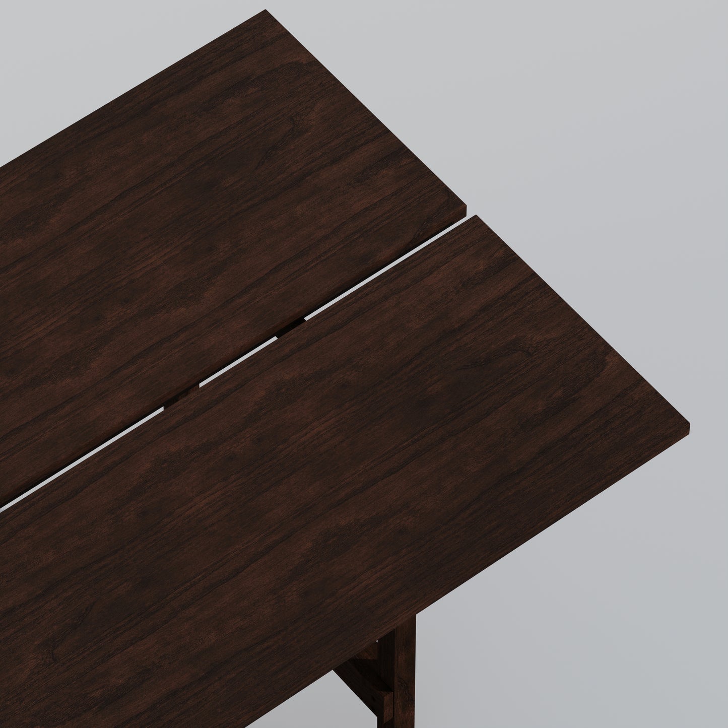 ComfIQ 84" Japandi Split-Top Wood Dining Table