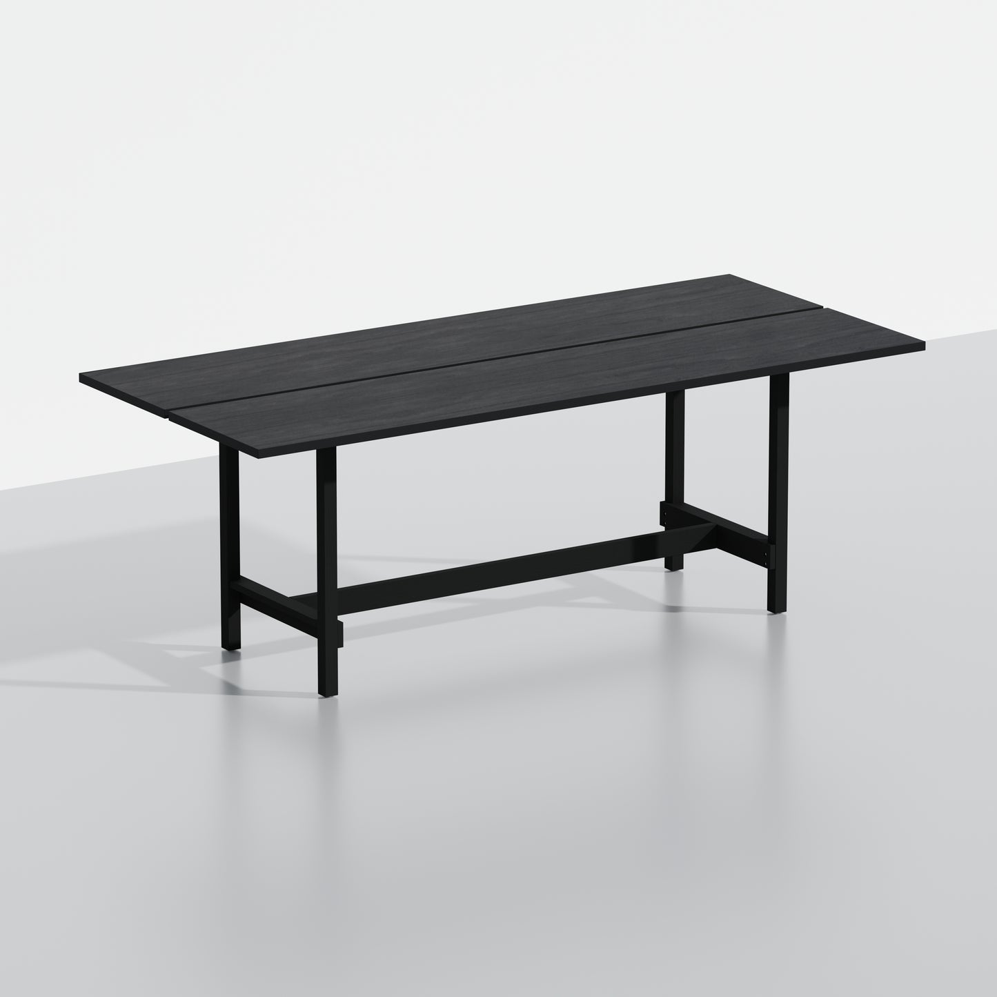 ComfIQ 84" Japandi Split-Top Wood Dining Table