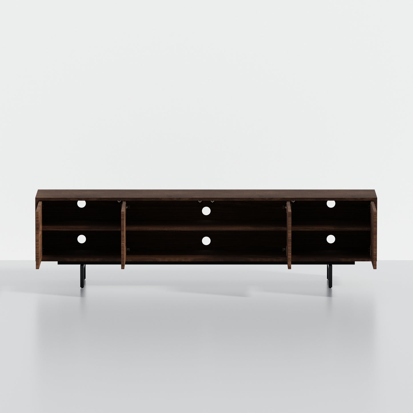 ComfIQ Norrhaus 75-Inch Modern TV Stand with 4-Doors