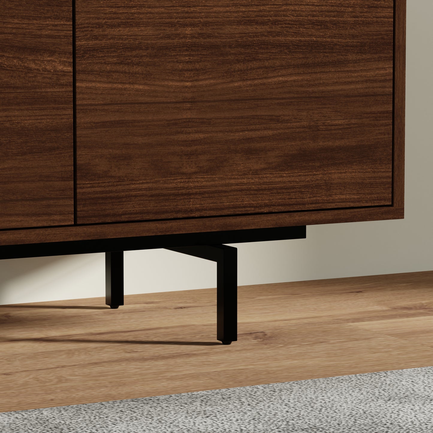 ComfIQ Norrhaus 75-Inch Modern TV Stand with 4-Doors