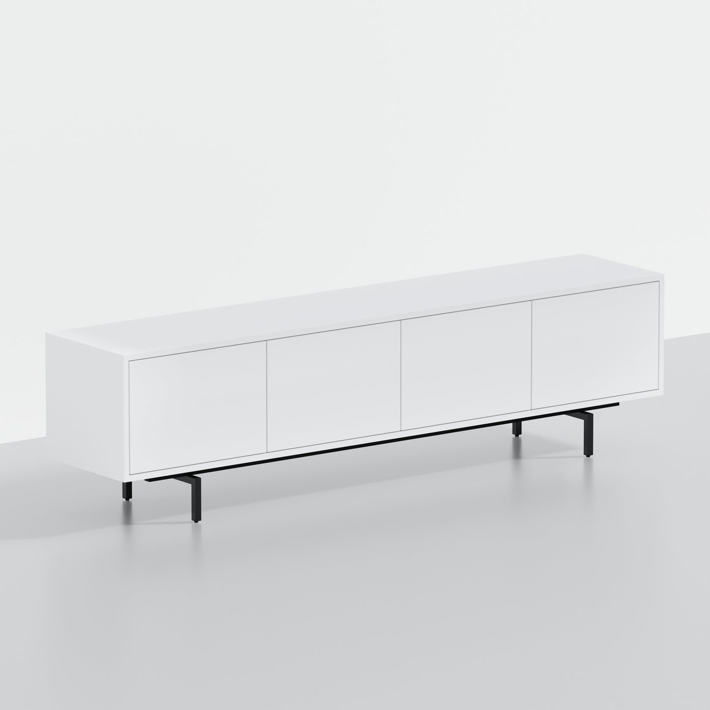 ComfIQ Norrhaus 75-Inch Modern TV Stand with 4-Doors