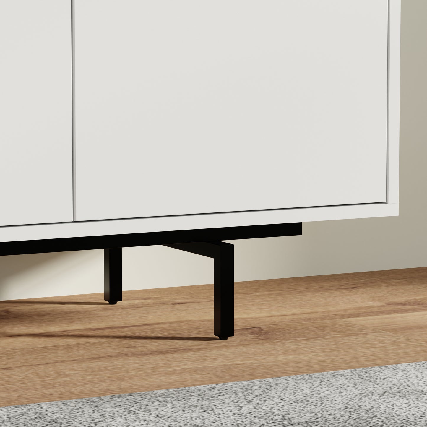 ComfIQ Norrhaus 75-Inch Modern TV Stand with 4-Doors
