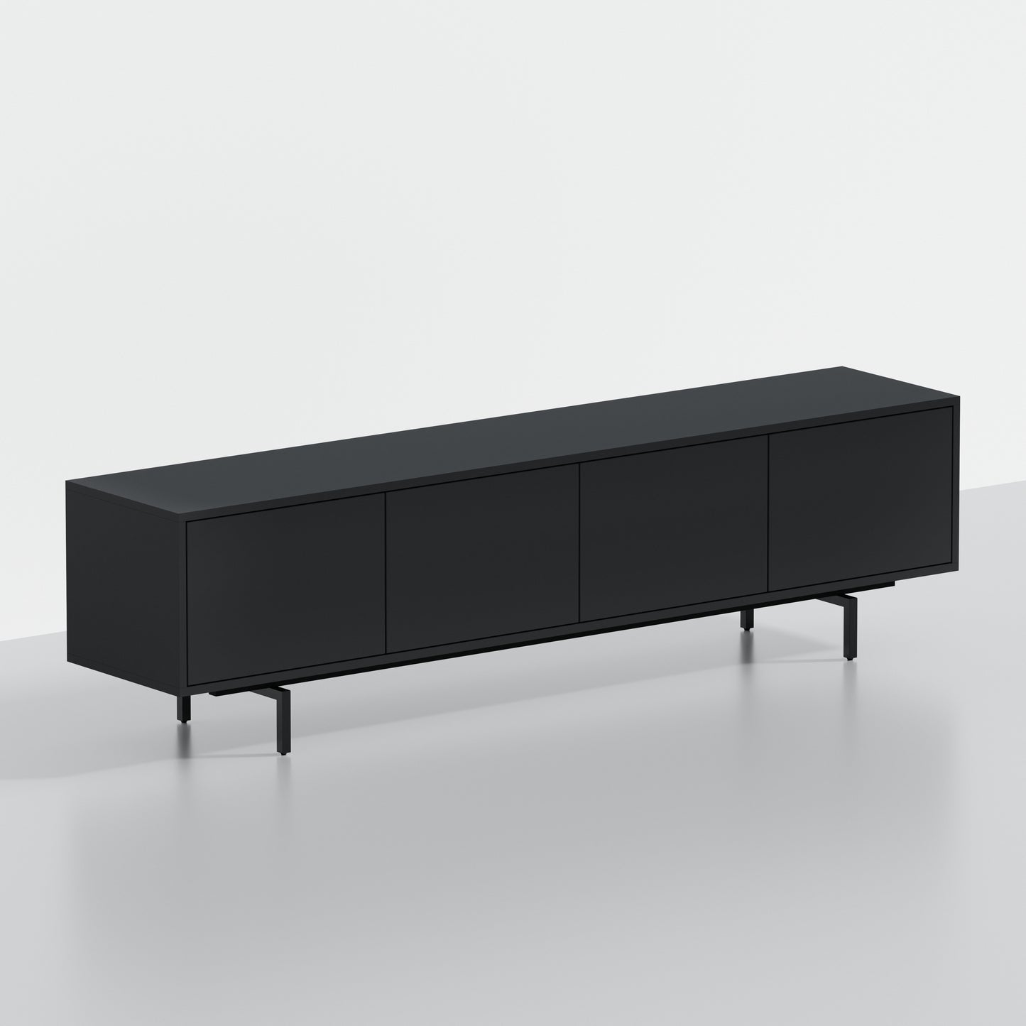 ComfIQ Norrhaus 75-Inch Modern TV Stand with 4-Doors