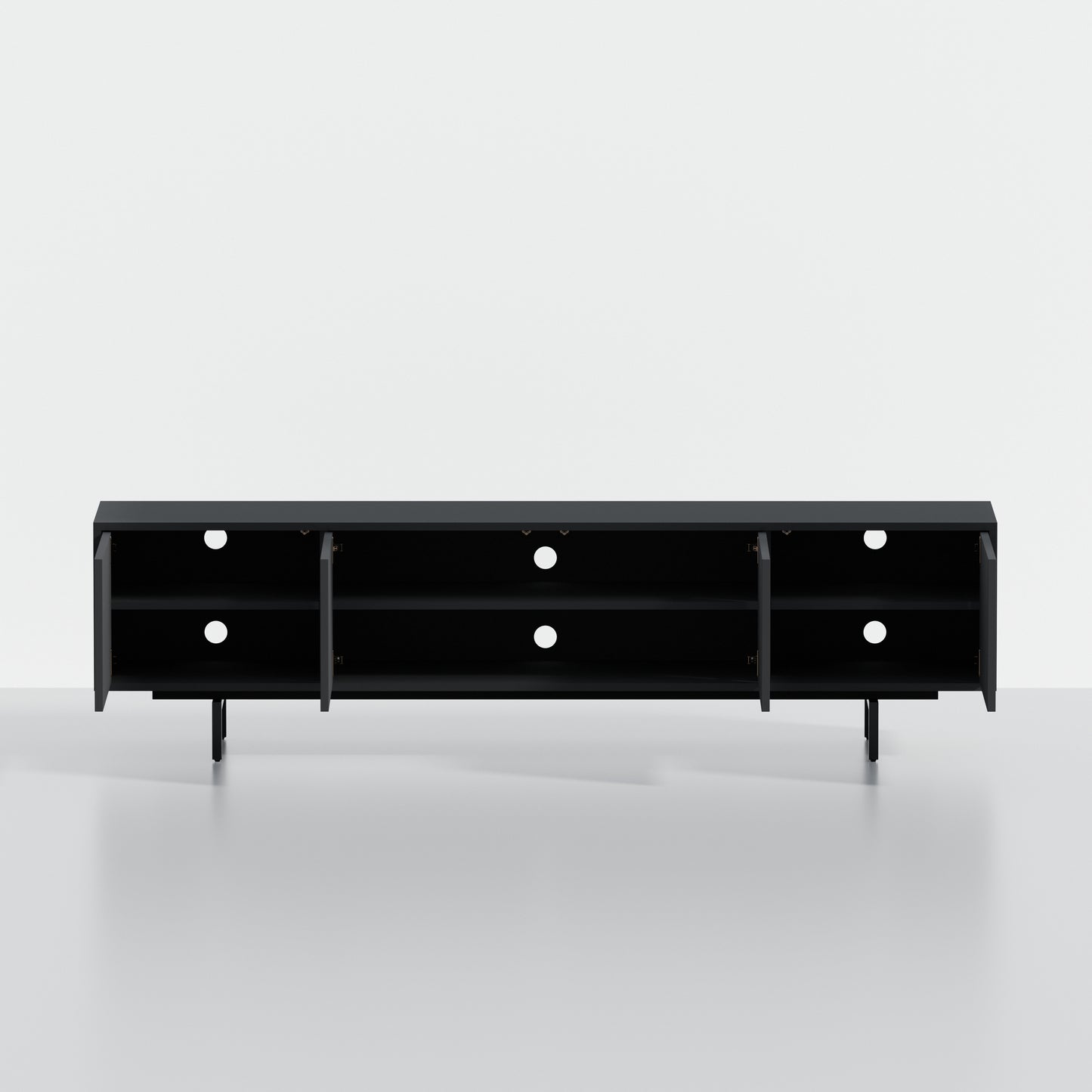 ComfIQ Norrhaus 75-Inch Modern TV Stand with 4-Doors