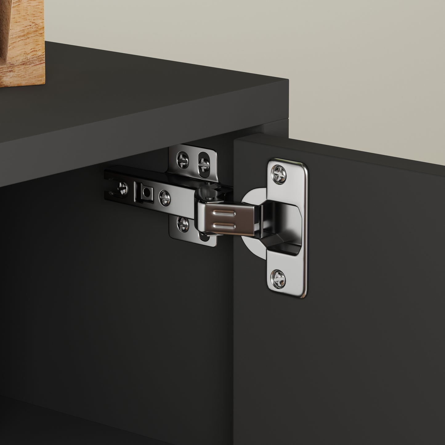 ComfIQ Norrhaus 75-Inch Modern TV Stand with 4-Doors