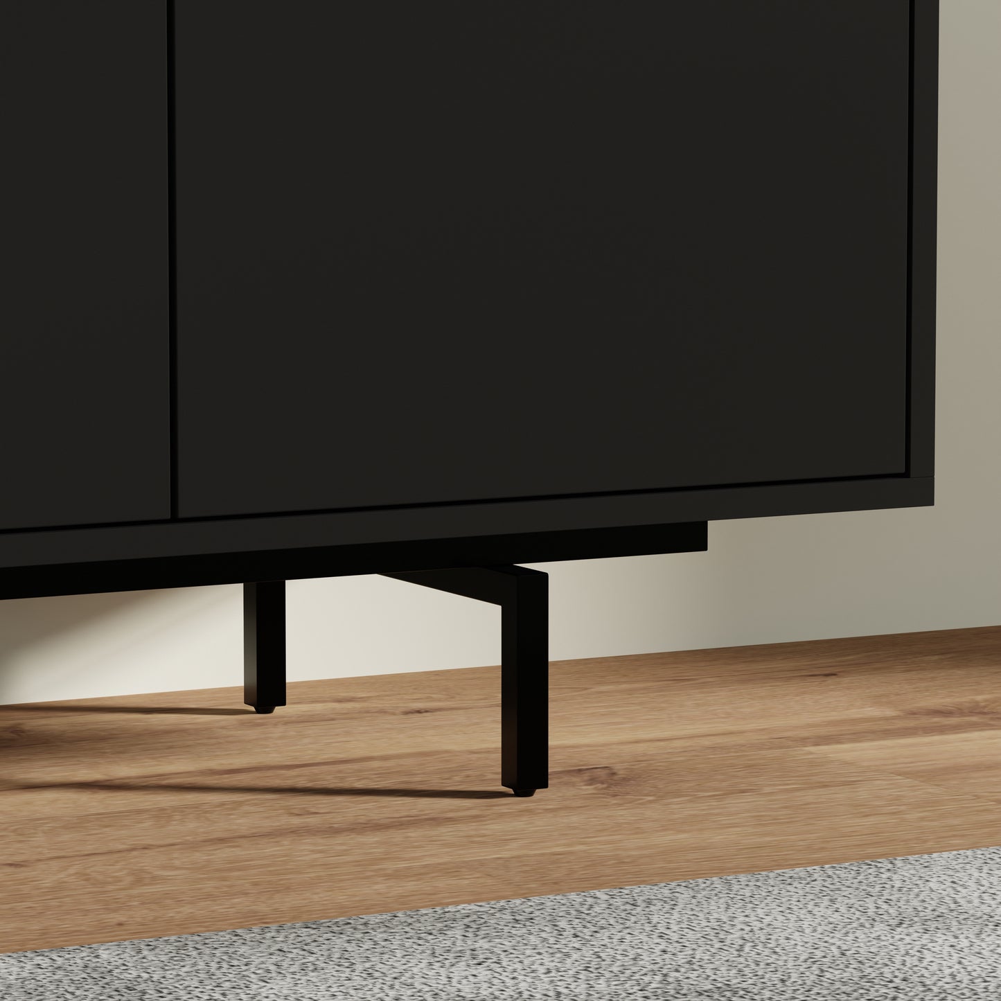ComfIQ Norrhaus 75-Inch Modern TV Stand with 4-Doors