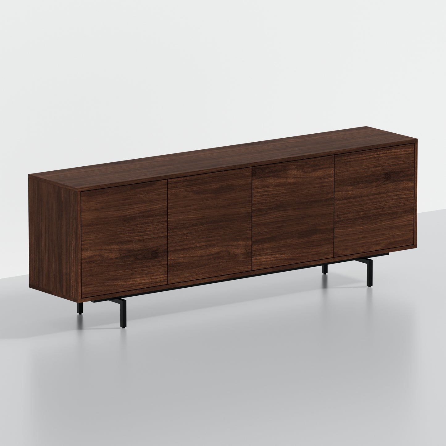 ComfIQ Norrhaus 75-Inch Modern TV Stand with 4-Doors
