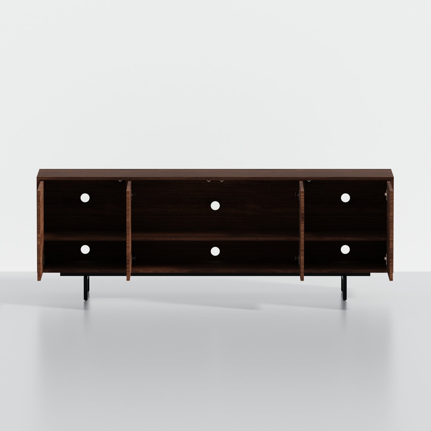 ComfIQ Norrhaus 75-Inch Modern TV Stand with 4-Doors