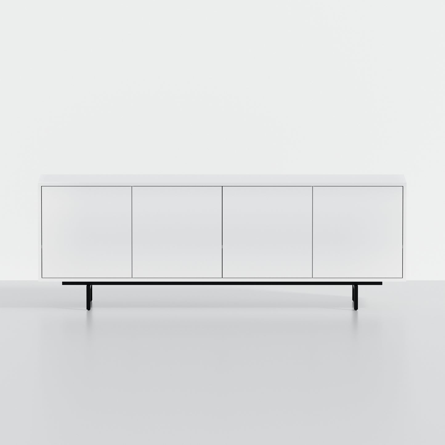 ComfIQ Norrhaus 75-Inch Modern TV Stand with 4-Doors