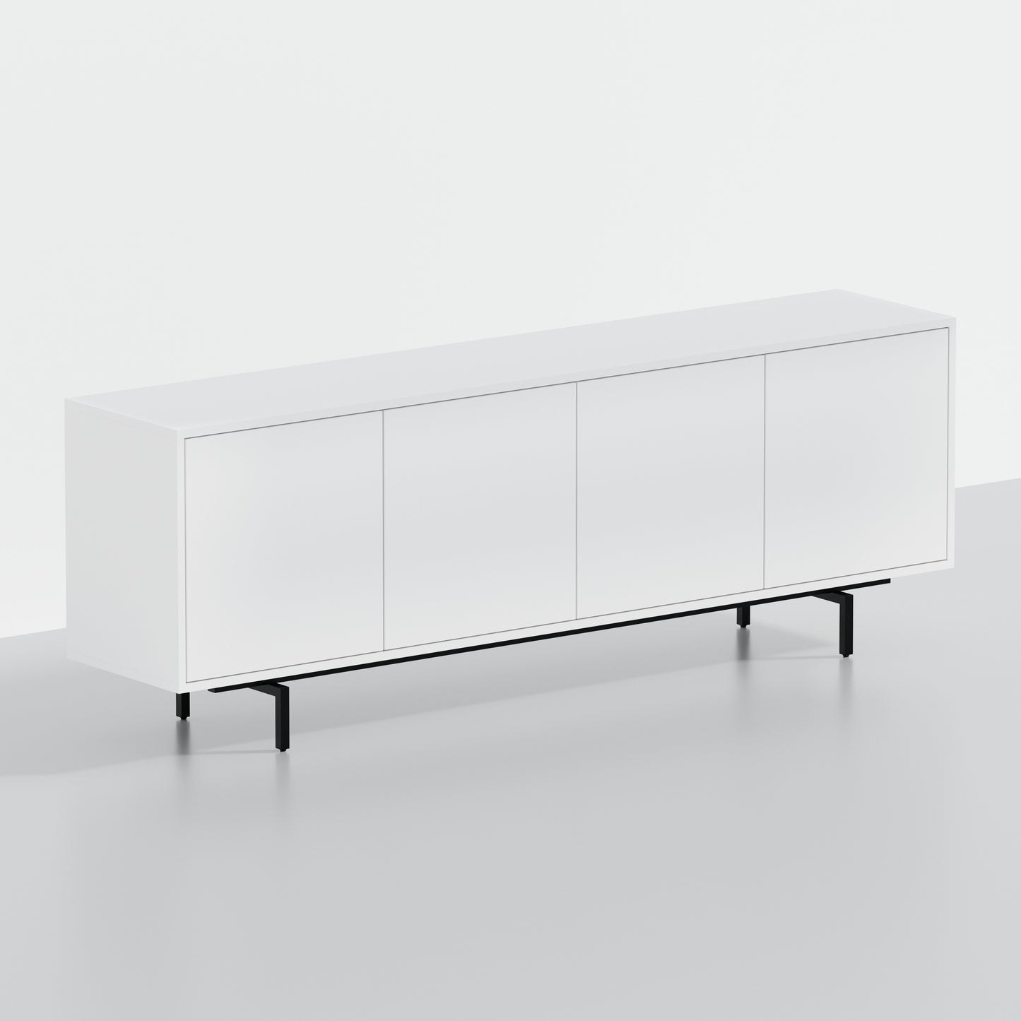 ComfIQ Norrhaus 75-Inch Modern TV Stand with 4-Doors