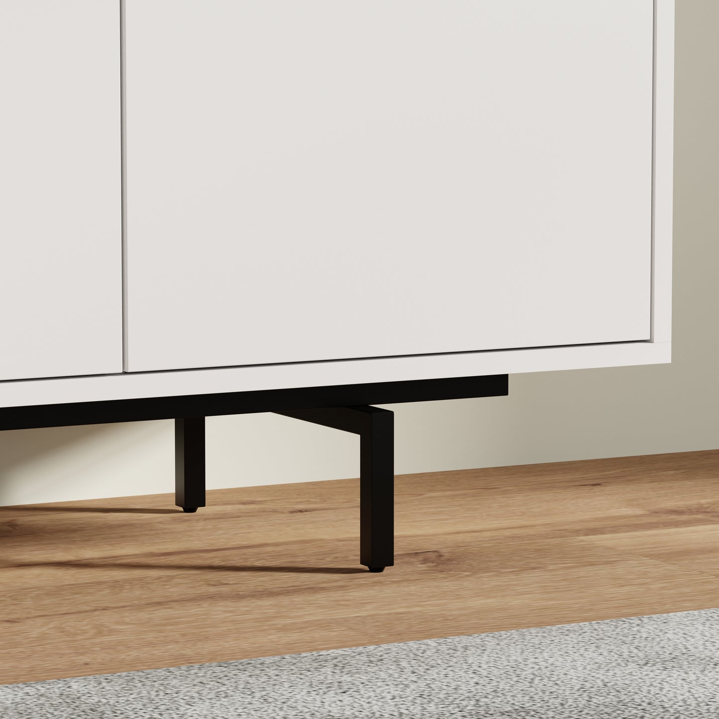 ComfIQ Norrhaus 75-Inch Modern TV Stand with 4-Doors