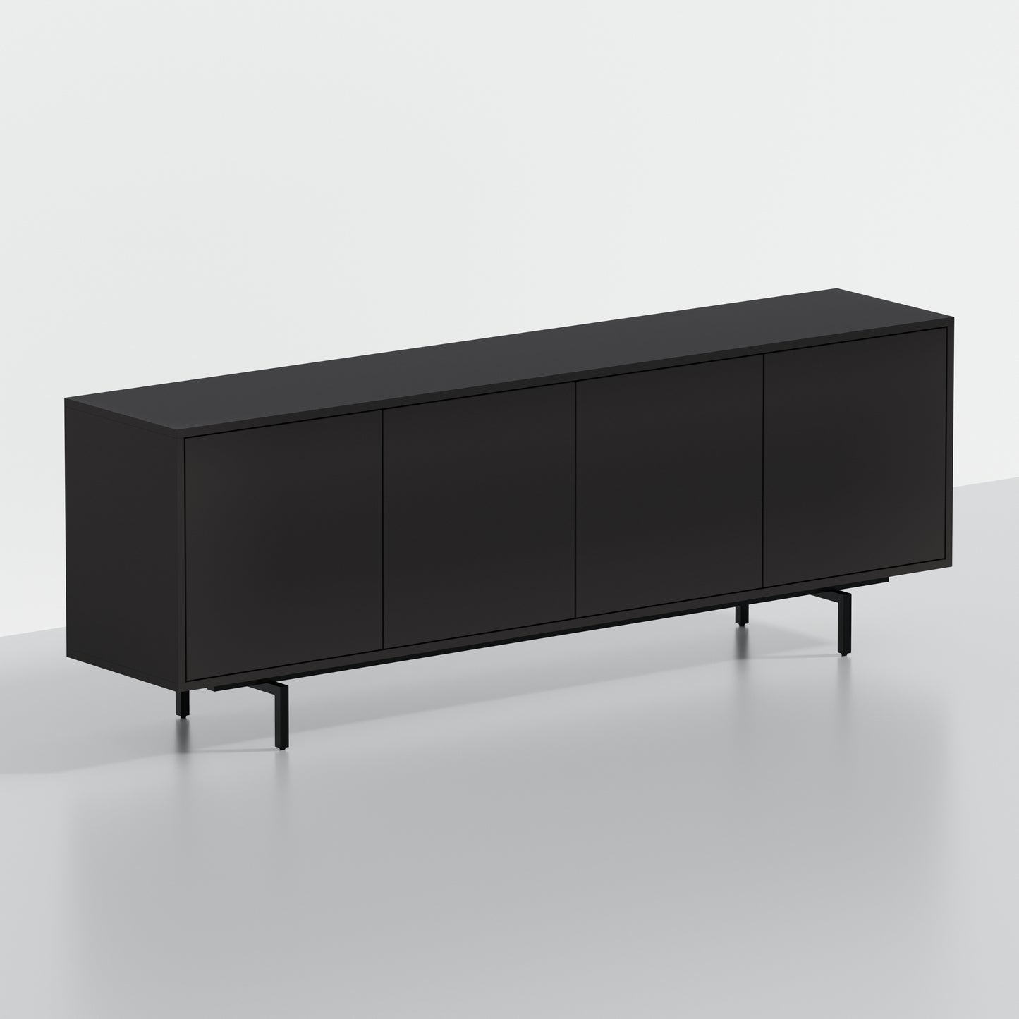 ComfIQ Norrhaus 75-Inch Modern TV Stand with 4-Doors