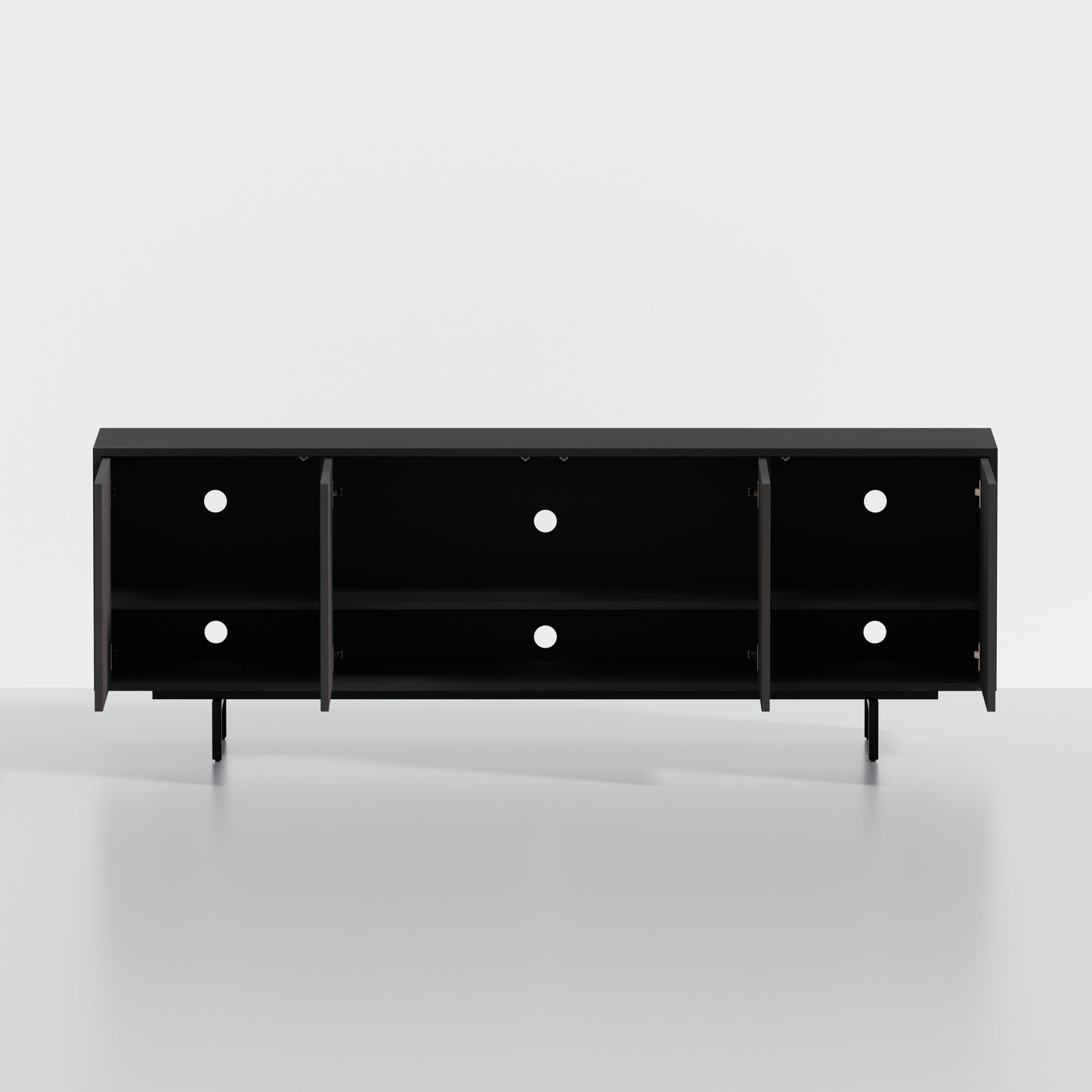 ComfIQ Norrhaus 75-Inch Modern TV Stand with 4-Doors