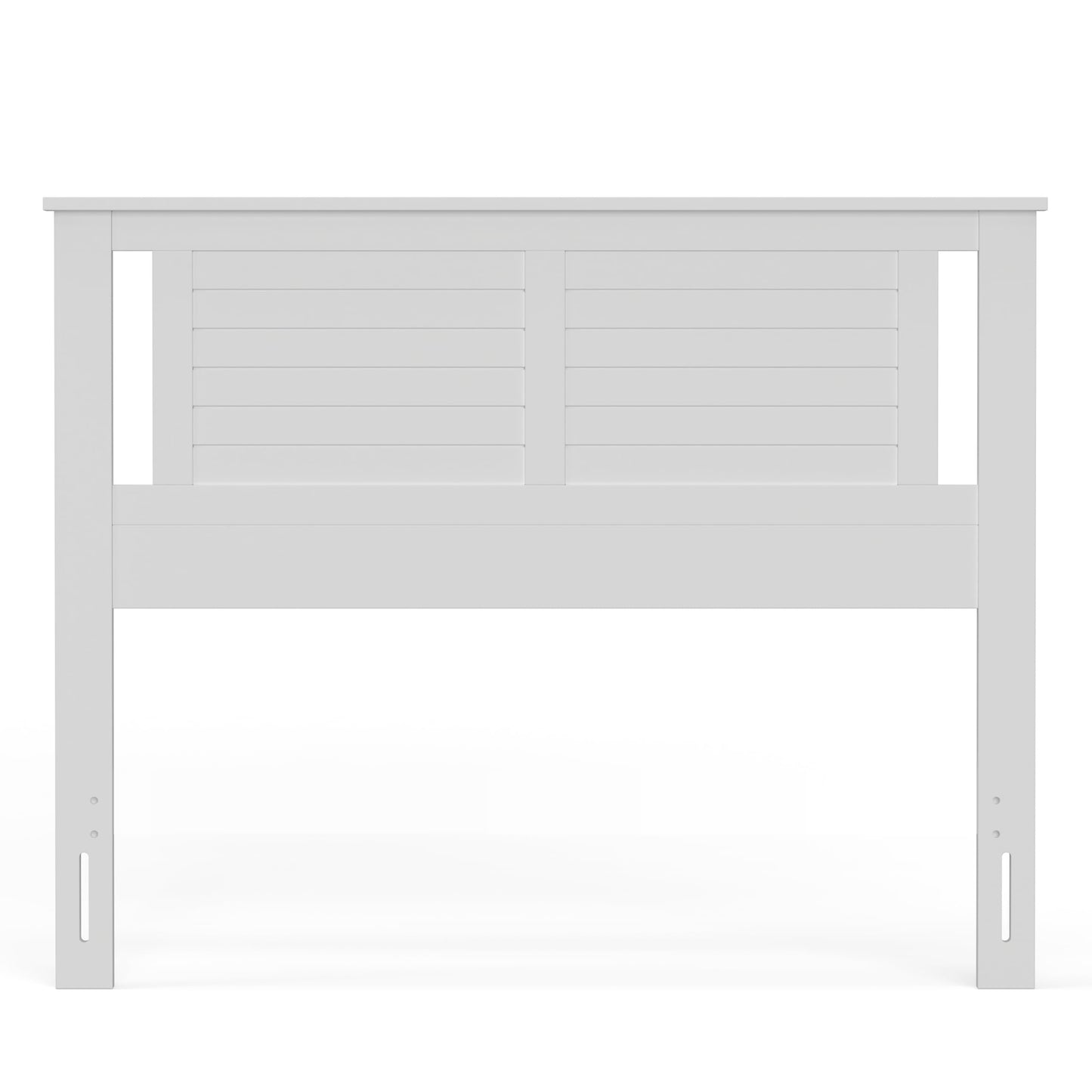 ComfIQ Serene Solid Wood Modern Farmhouse Panel Headboard with Horizontal Scoring