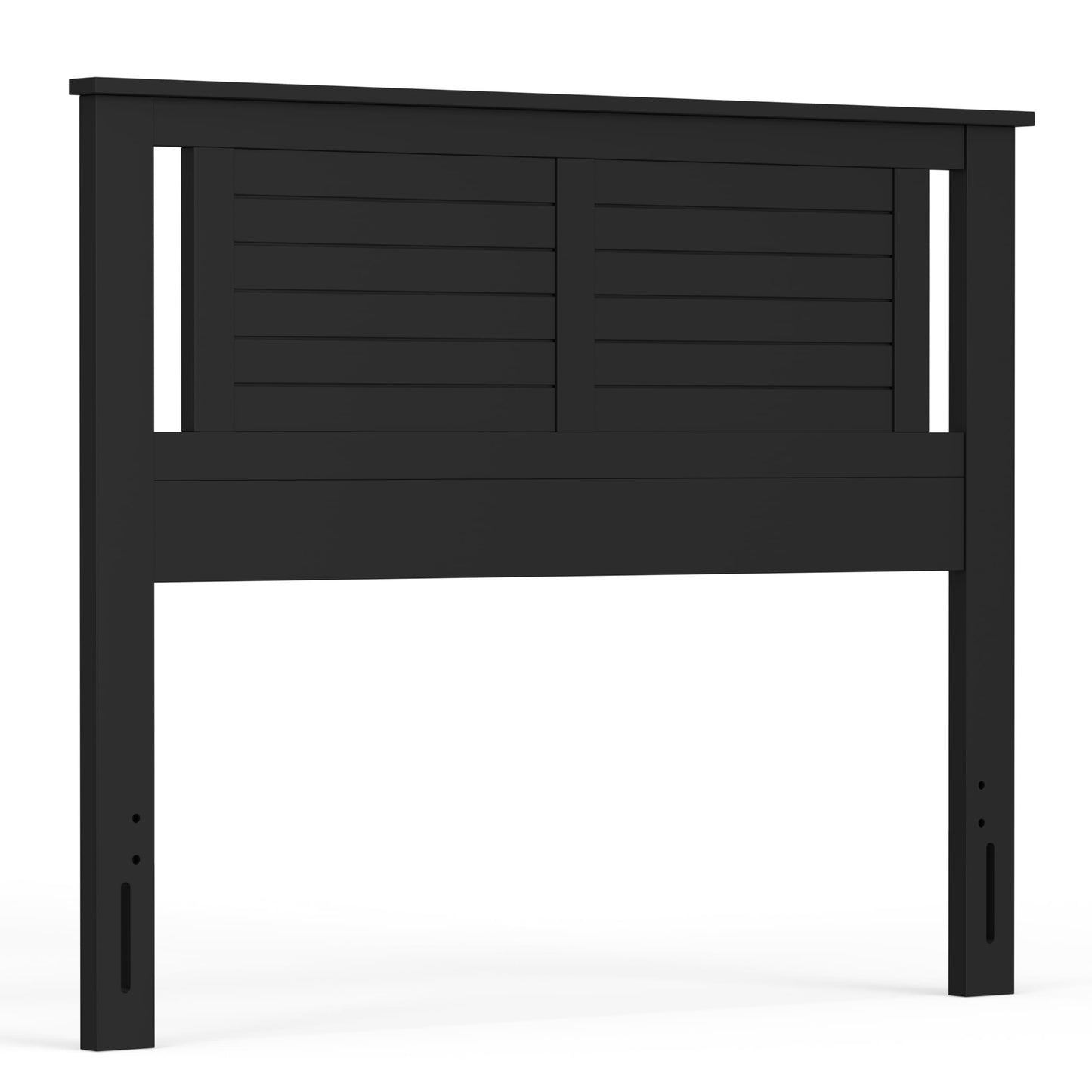 ComfIQ Serene Solid Wood Modern Farmhouse Panel Headboard with Horizontal Scoring