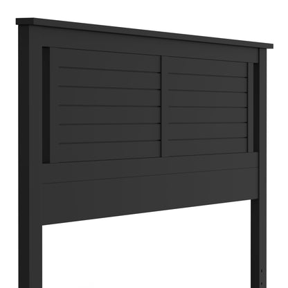 ComfIQ Serene Solid Wood Modern Farmhouse Panel Headboard with Horizontal Scoring