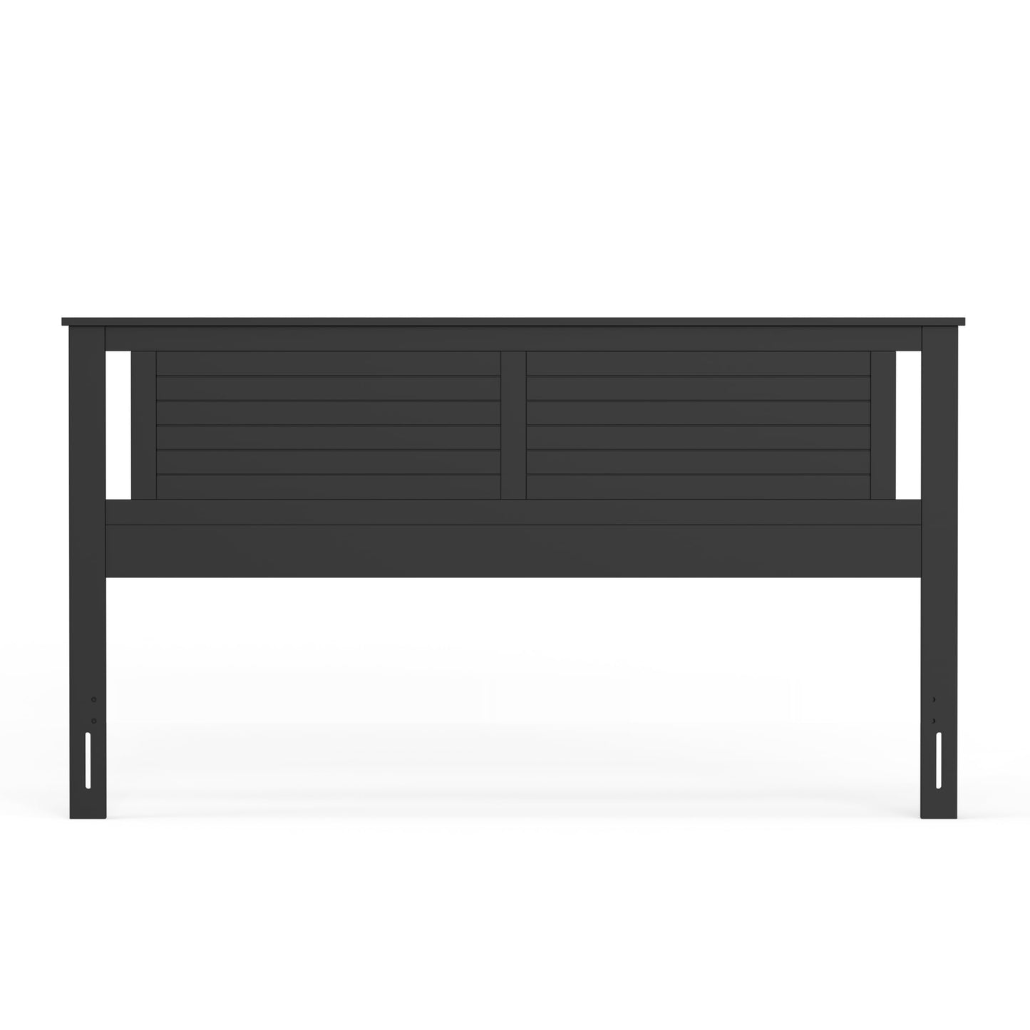 ComfIQ Serene Solid Wood Modern Farmhouse Panel Headboard with Horizontal Scoring
