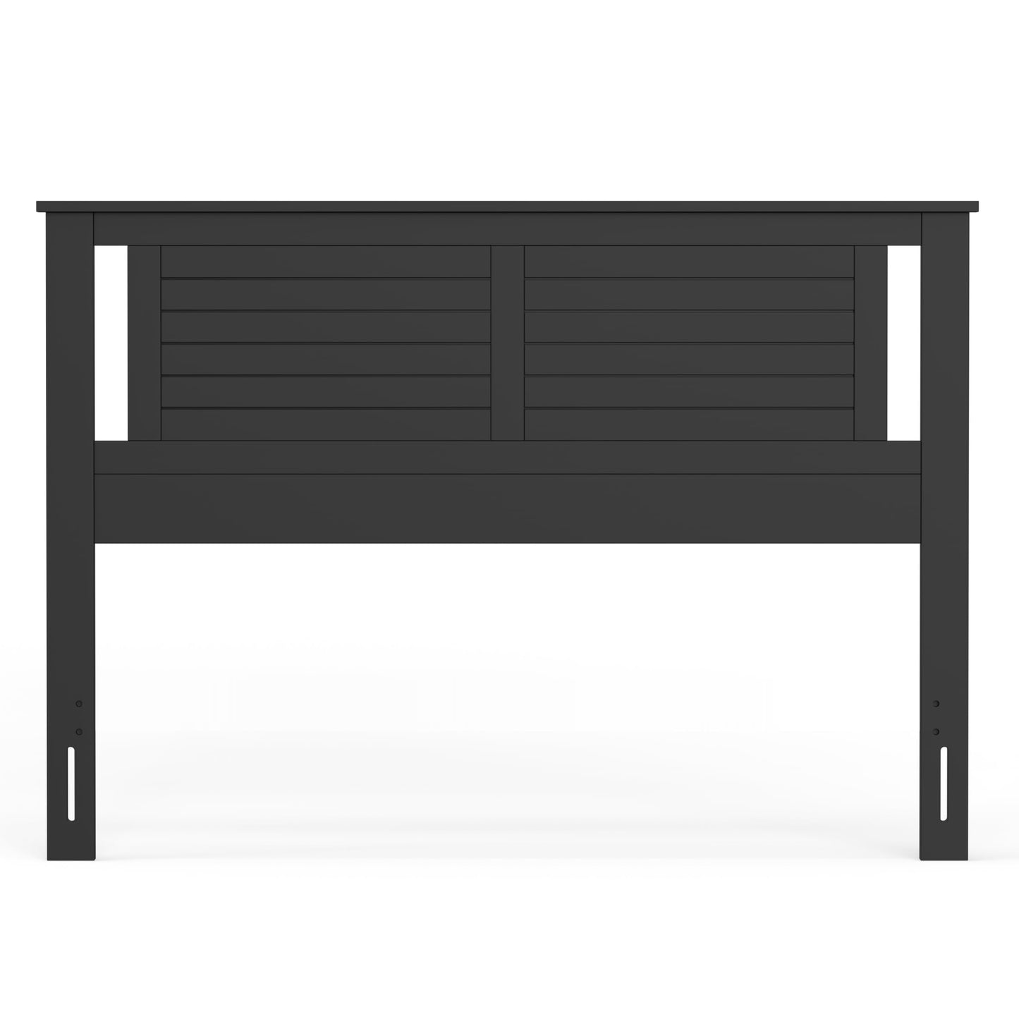 ComfIQ Serene Solid Wood Modern Farmhouse Panel Headboard with Horizontal Scoring