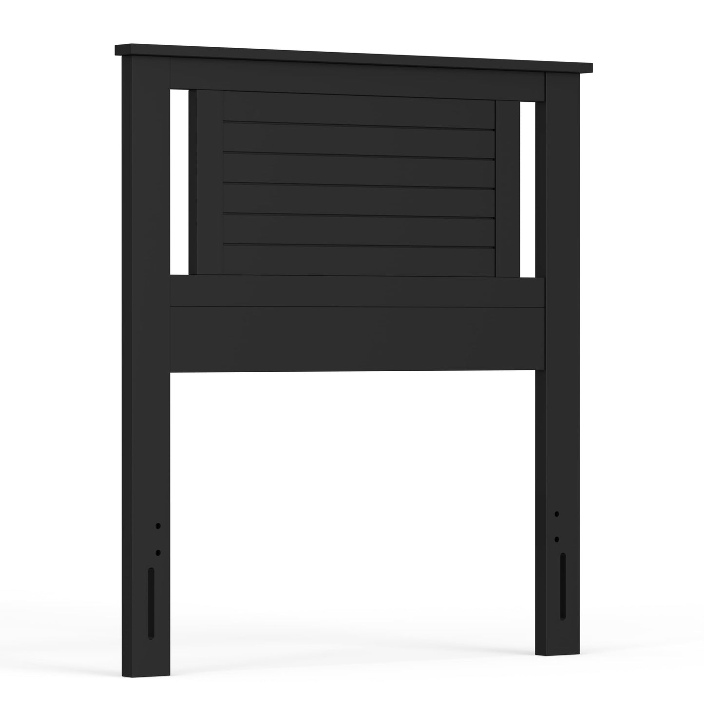 ComfIQ Serene Solid Wood Modern Farmhouse Panel Headboard with Horizontal Scoring