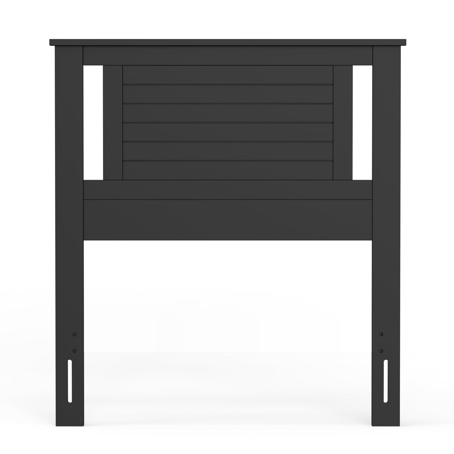 ComfIQ Serene Solid Wood Modern Farmhouse Panel Headboard with Horizontal Scoring
