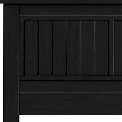 ComfIQ Serene Solid Wood Window-Pane Panel Headboard – Easy Assembly, Casual Coastal Style