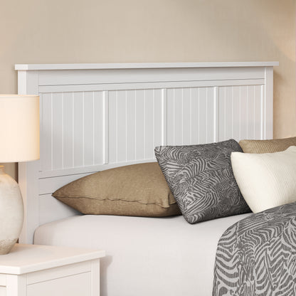 ComfIQ Serene Solid Wood Window-Pane Panel Headboard – Easy Assembly, Casual Coastal Style