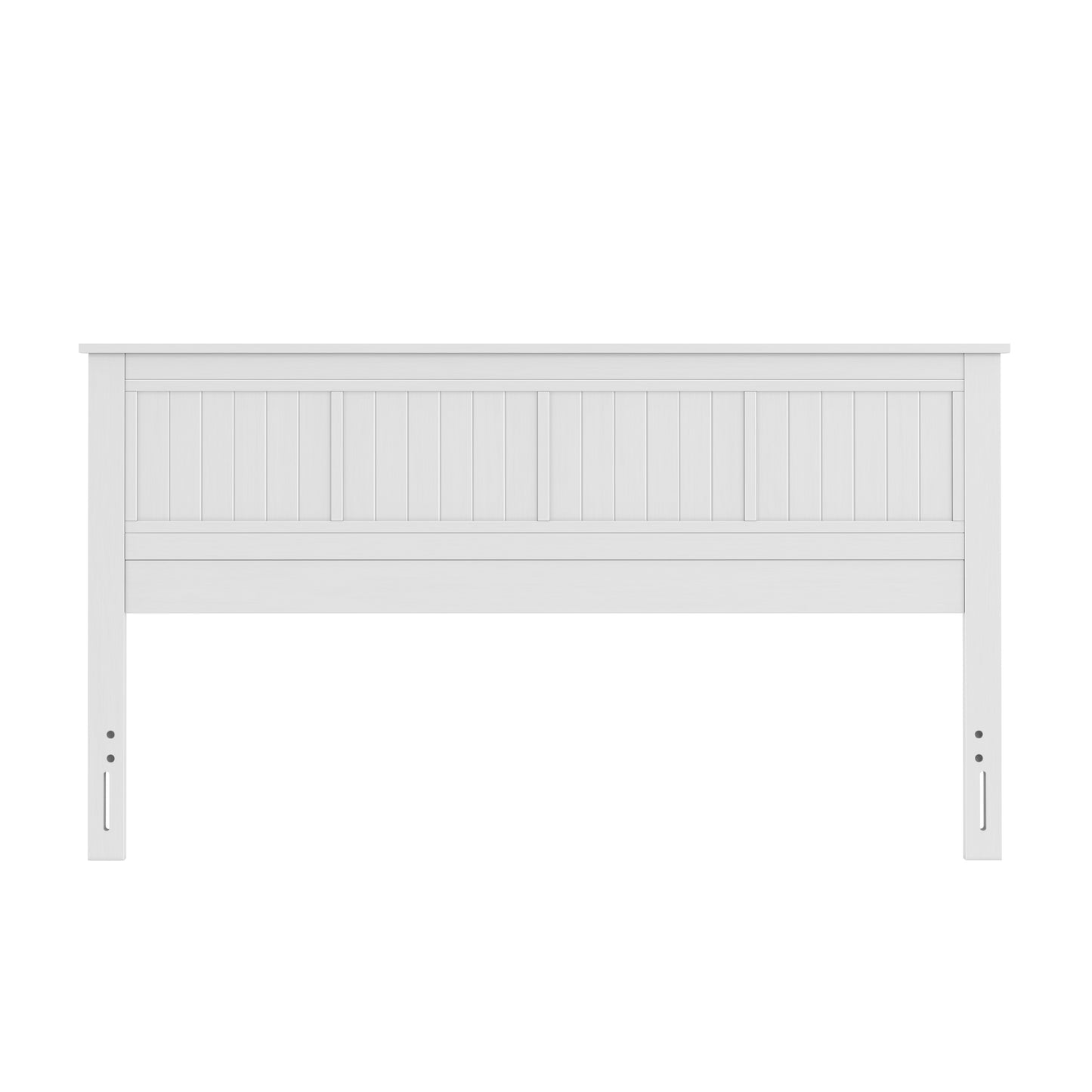 ComfIQ Serene Solid Wood Window-Pane Panel Headboard – Easy Assembly, Casual Coastal Style