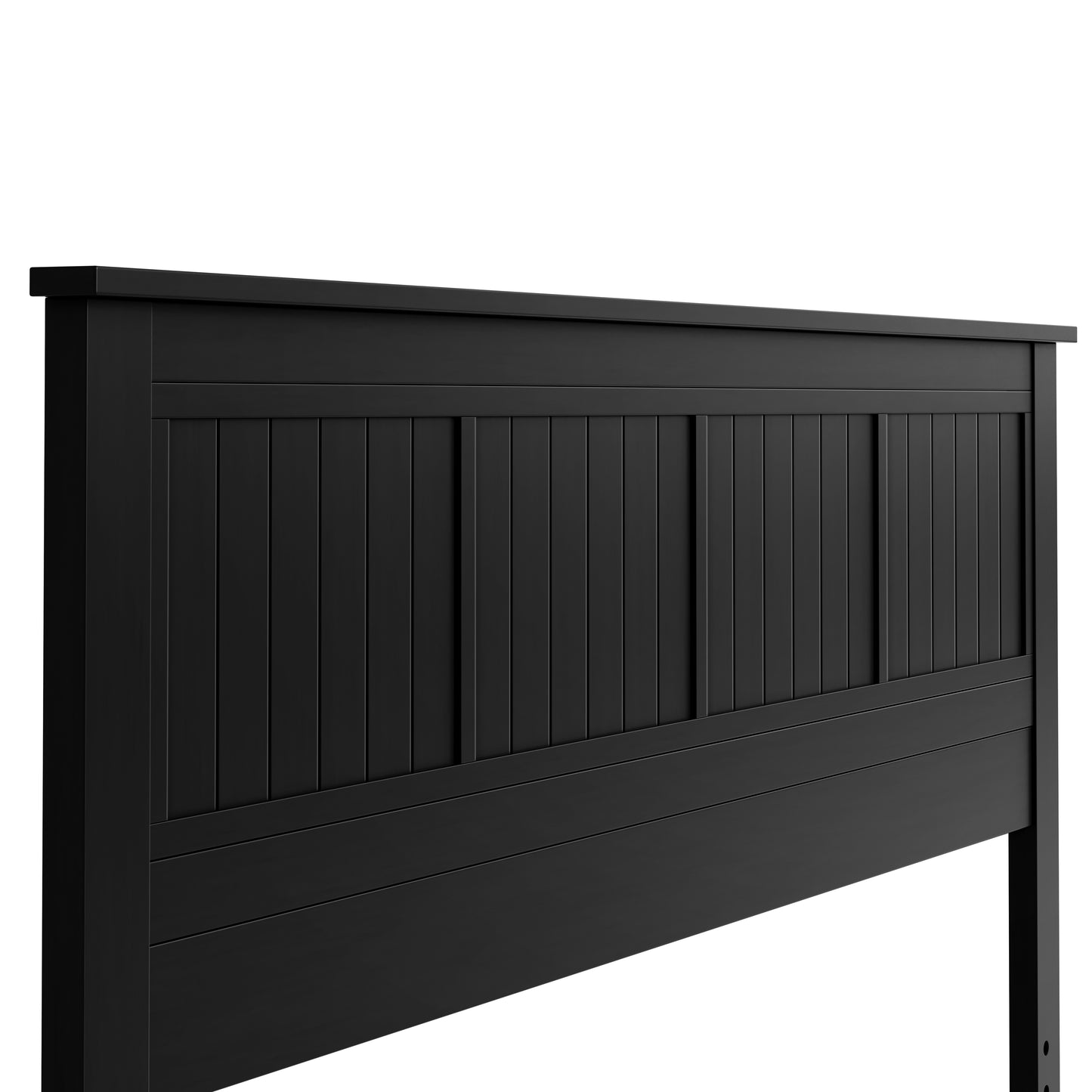 ComfIQ Serene Solid Wood Window-Pane Panel Headboard – Easy Assembly, Casual Coastal Style