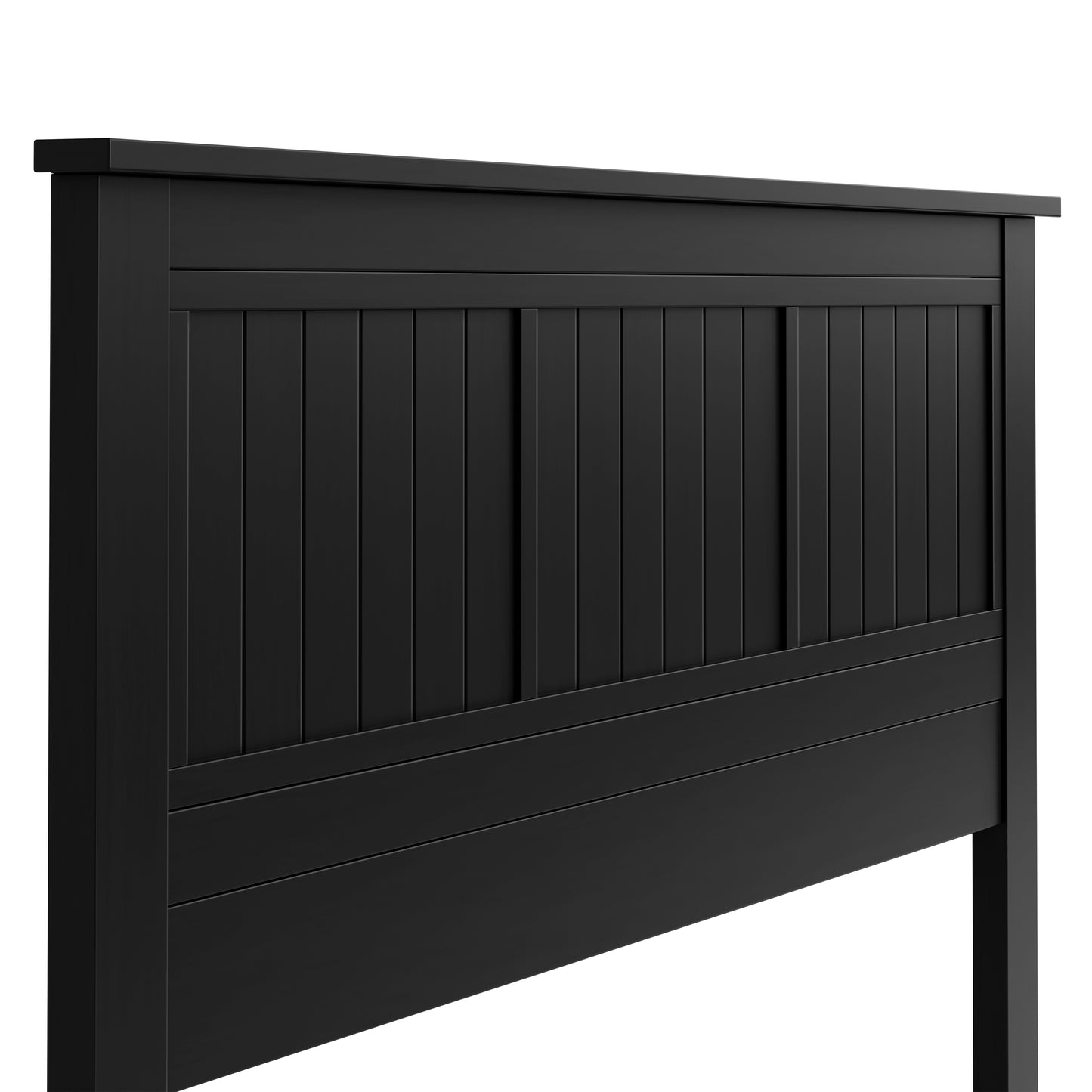 ComfIQ Serene Solid Wood Window-Pane Panel Headboard – Easy Assembly, Casual Coastal Style