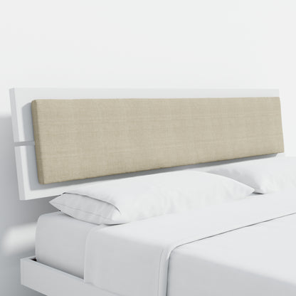 ComfIQ HavenWood Modern Solid Wood Platform Bed with Optional Adjustable Headboard with Cushion