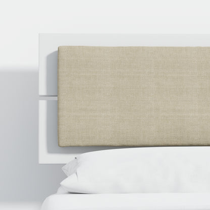 ComfIQ HavenWood Modern Solid Wood Platform Bed with Optional Adjustable Headboard with Cushion