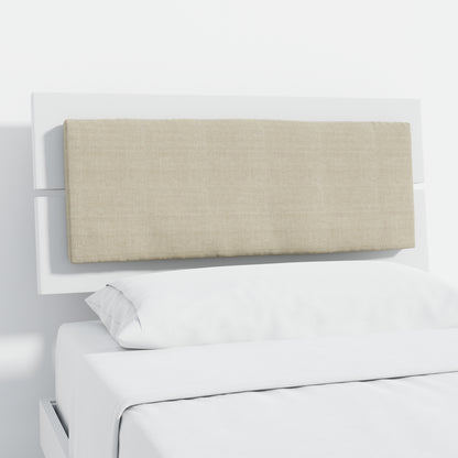 ComfIQ HavenWood Modern Solid Wood Platform Bed with Optional Adjustable Headboard with Cushion