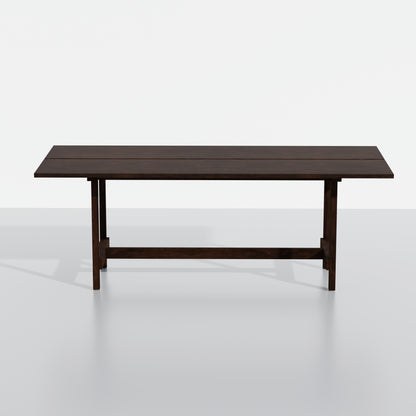 ComfIQ 84" Japandi Split-Top Wood Dining Table