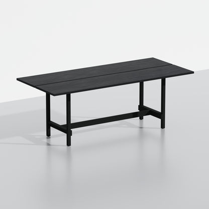 ComfIQ 84" Japandi Split-Top Wood Dining Table