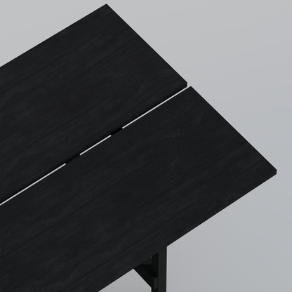 ComfIQ 84" Japandi Split-Top Wood Dining Table