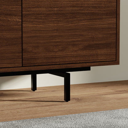 ComfIQ Norrhaus 75-Inch Modern TV Stand with 4-Doors