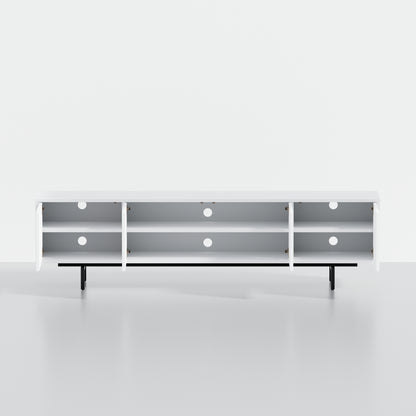 ComfIQ Norrhaus 75-Inch Modern TV Stand with 4-Doors