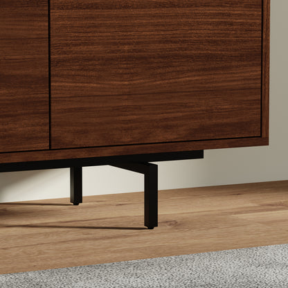 ComfIQ Norrhaus 75-Inch Modern TV Stand with 4-Doors