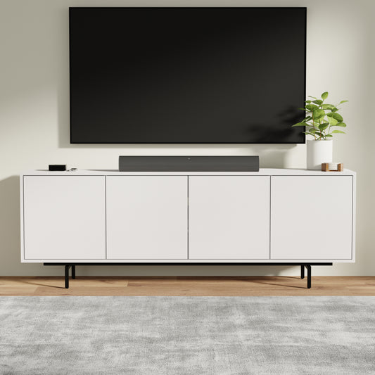 ComfIQ Norrhaus 75-Inch Modern TV Stand with 4-Doors