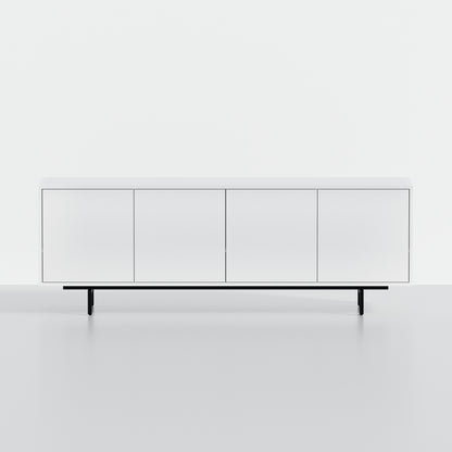 ComfIQ Norrhaus 75-Inch Modern TV Stand with 4-Doors