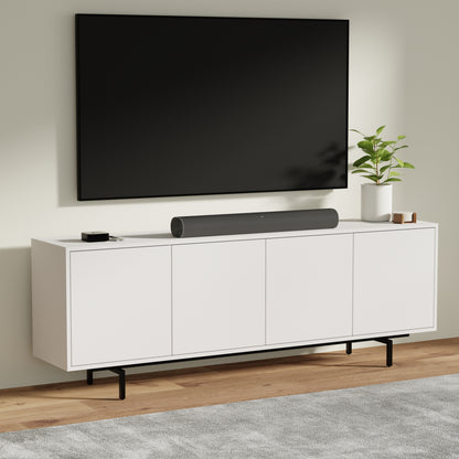 ComfIQ Norrhaus 75-Inch Modern TV Stand with 4-Doors