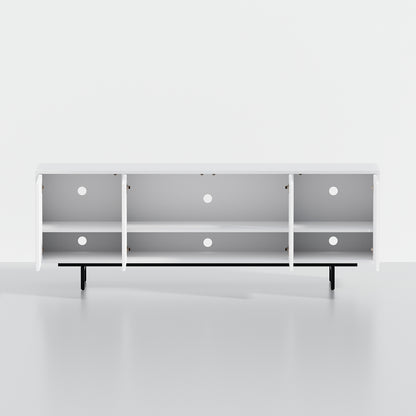 ComfIQ Norrhaus 75-Inch Modern TV Stand with 4-Doors